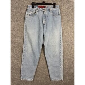 Vintage Levis SilverTab Loose Jeans Adult Medium 13 14 Blue Baggy 90s Y2K Denim